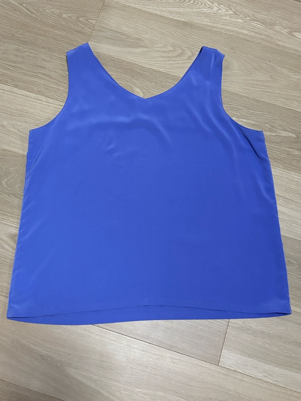 KORET (L) Vintage Sleeveless V-Neck Blouse Lilac Purple Sheen Tank Top - Picture 8 of 12